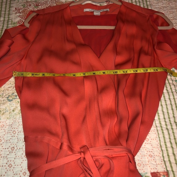 DVF Autumn wrap dress 6 could also fit size 8 TTS Hot Spice - Picture 6 of 8